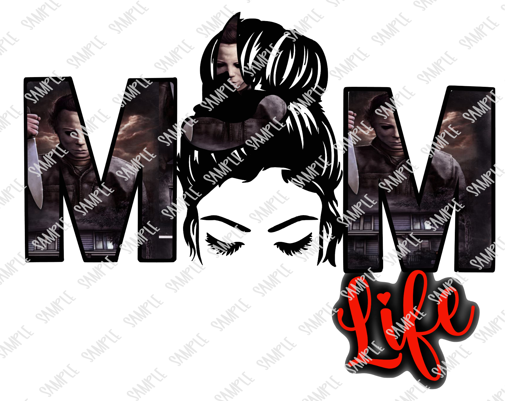 Michael Myers Mom MMD Digital Designs And Sublimation Prints